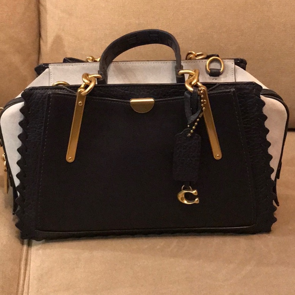 Rare- Navy blue with light blue Coach purse